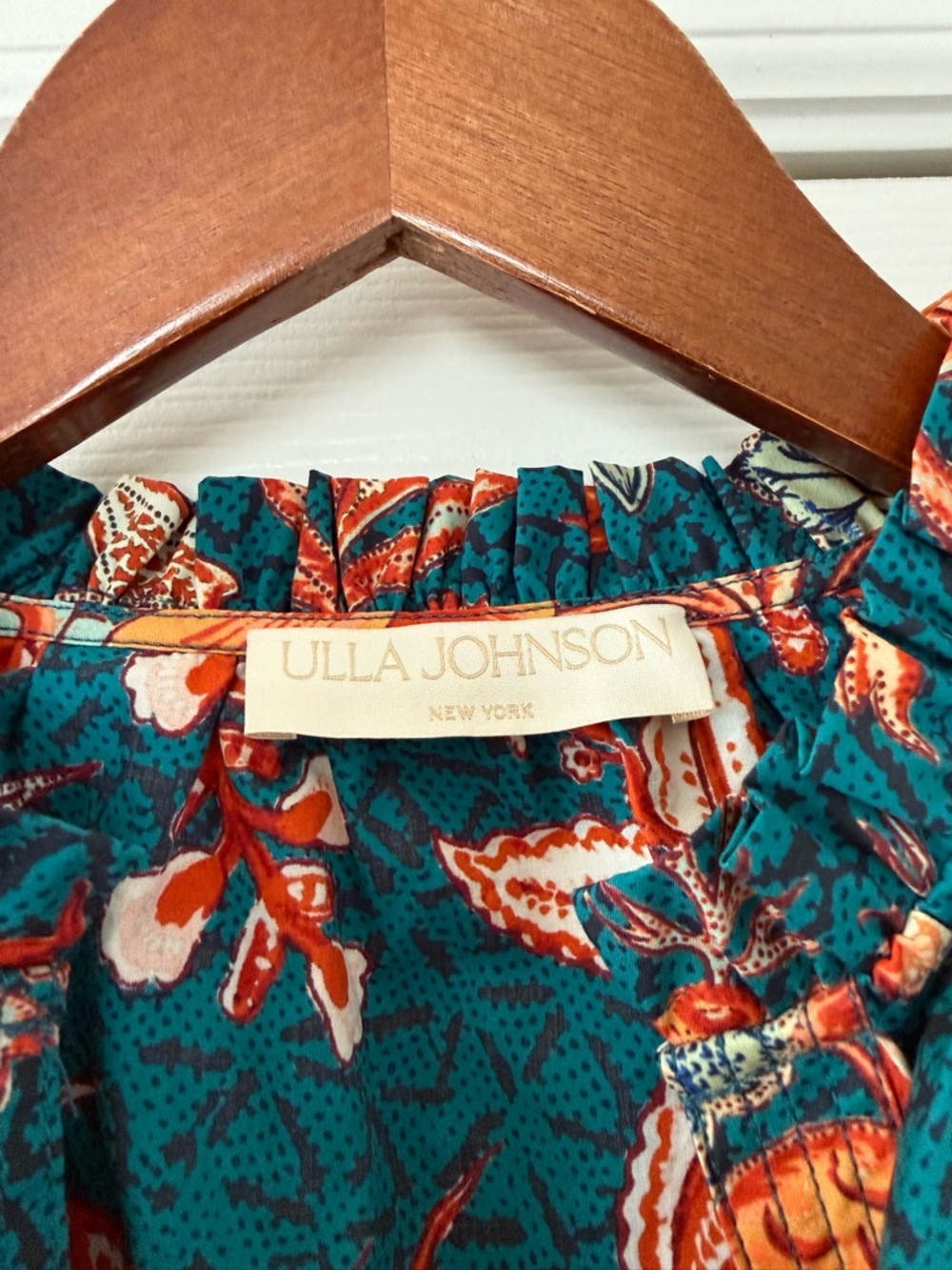 Ulla Johnson Women’s Evelyn Top Delphinium Print Size 2 - Picture 6 of 11